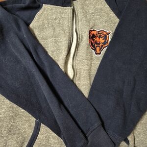 NFL Navy and Gray Kids Zip-Up Jacket with Bear Logo